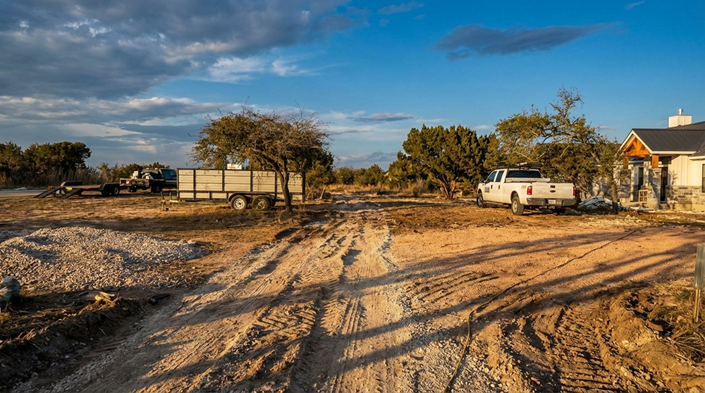 Dirt work and excavation services for site preparation