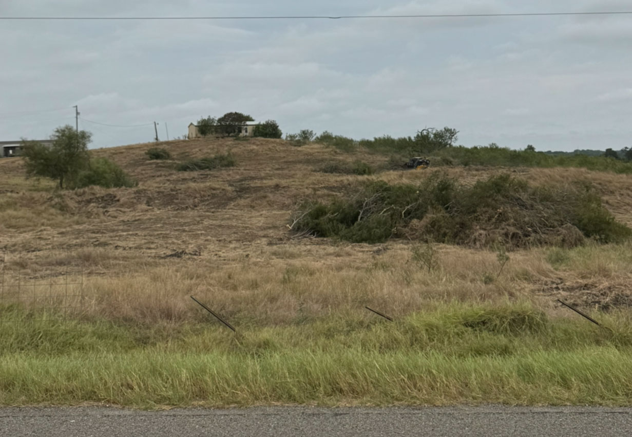 Completed land clearing project with site ready for development